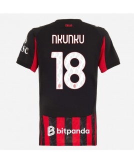 Günstige AC Milan Christopher Nkunku #18 Heimtrikot Damen 2025-26 Kurzarm
